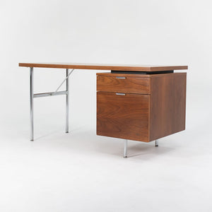 SOLD 1959 Executive Office Group Desk by George Nelson for Herman Miller in Walnut and Chromed Steel