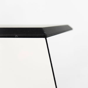SOLD 2021 WL25 Washington Prism Side Table by David Adjaye for Knoll in White with Black Marble Top