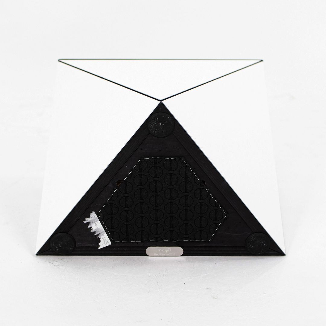 2021 WL25 Washington Prism Side Table by David Adjaye for Knoll in White with Black Marble Top