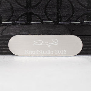 2021 WL25 Washington Prism Side Table by David Adjaye for Knoll in White with Black Marble Top