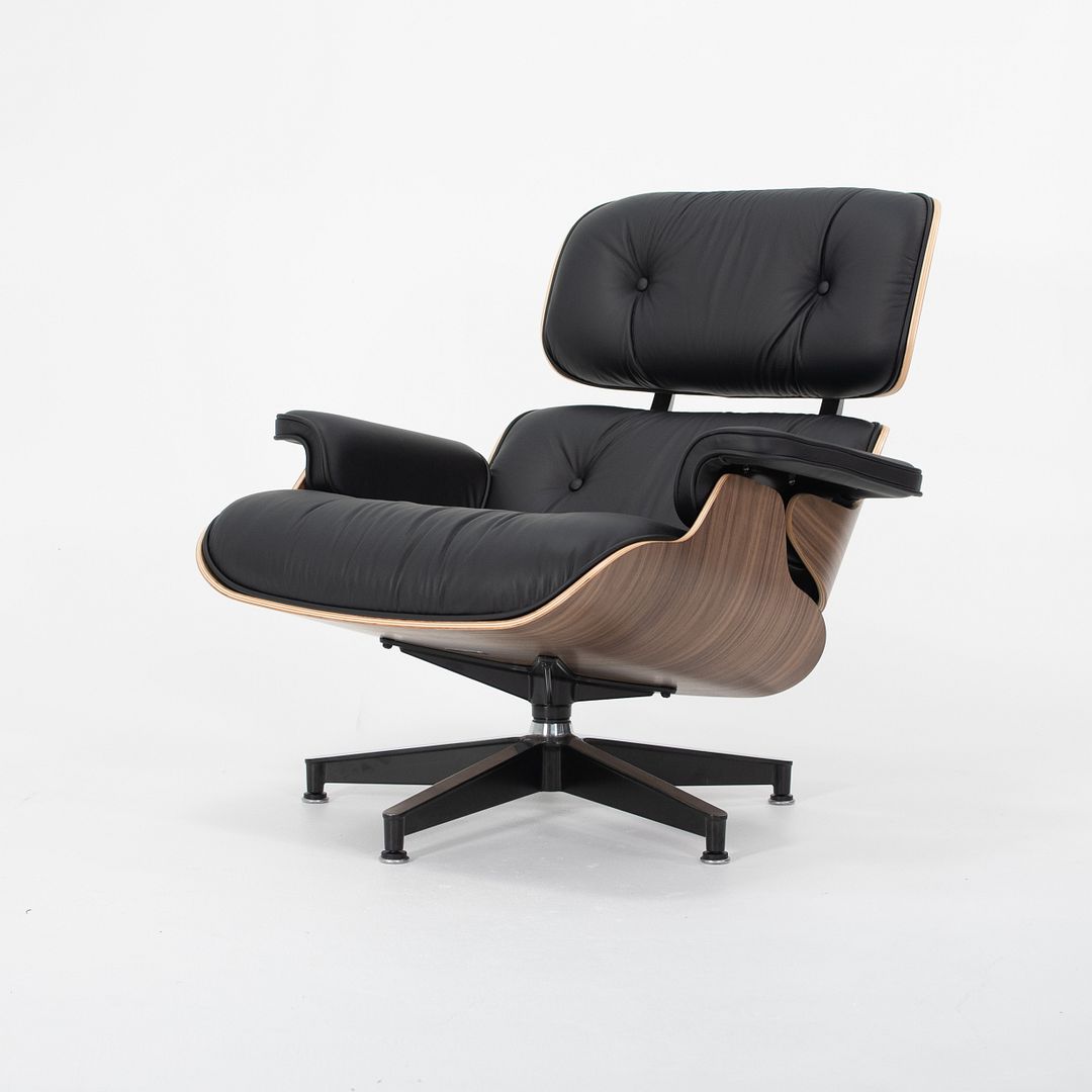 SOLD 2022 Eames Lounge Chair and Ottoman 670 & 671 by Charles and Ray Eames for Herman Miller in Walnut