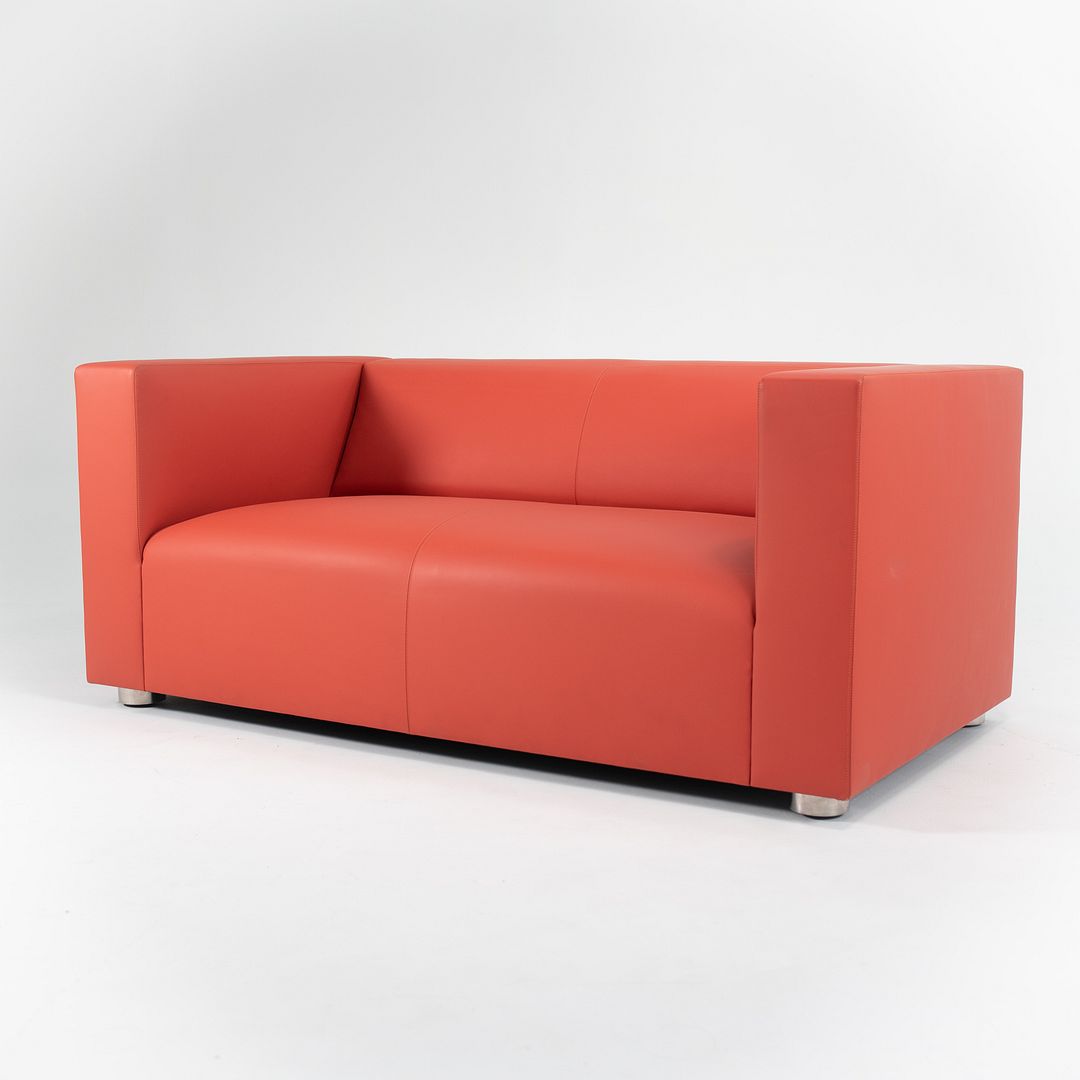 2013 SM1 Sofa by Shelton Mindel for Knoll in Orange Leather