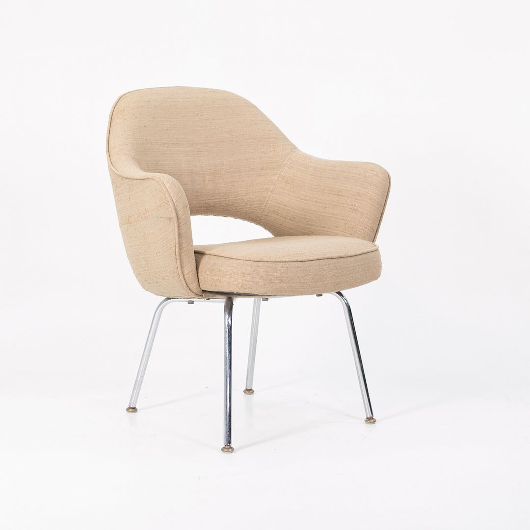 1960s 71 USB Executive Arm Chair by Eero Saarinen for Knoll in Tan Fabric