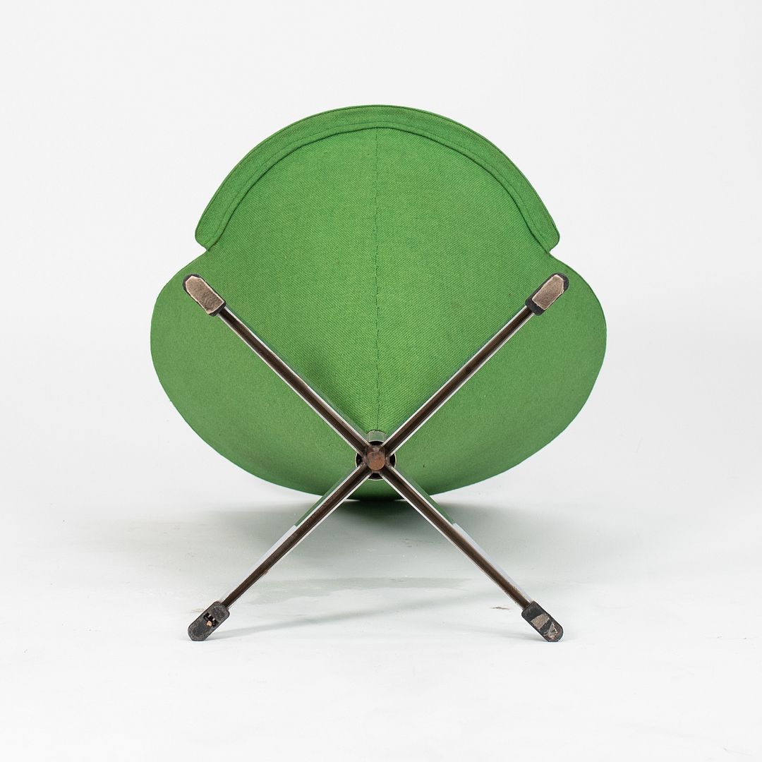 1969 Cone Chair by Verner Panton for Plus Linje in Green Fabric