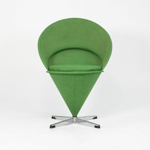 1969 Cone Chair by Verner Panton for Plus Linje in Green Fabric