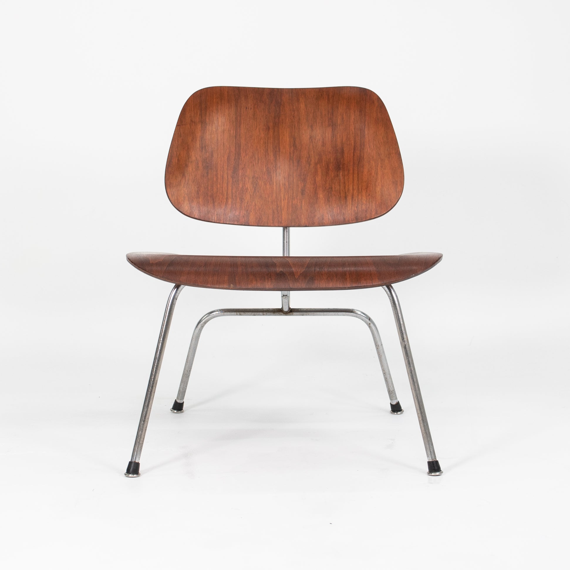 1954 Herman Miller Eames LCM Walnut Lounge Chair with Metal Legs