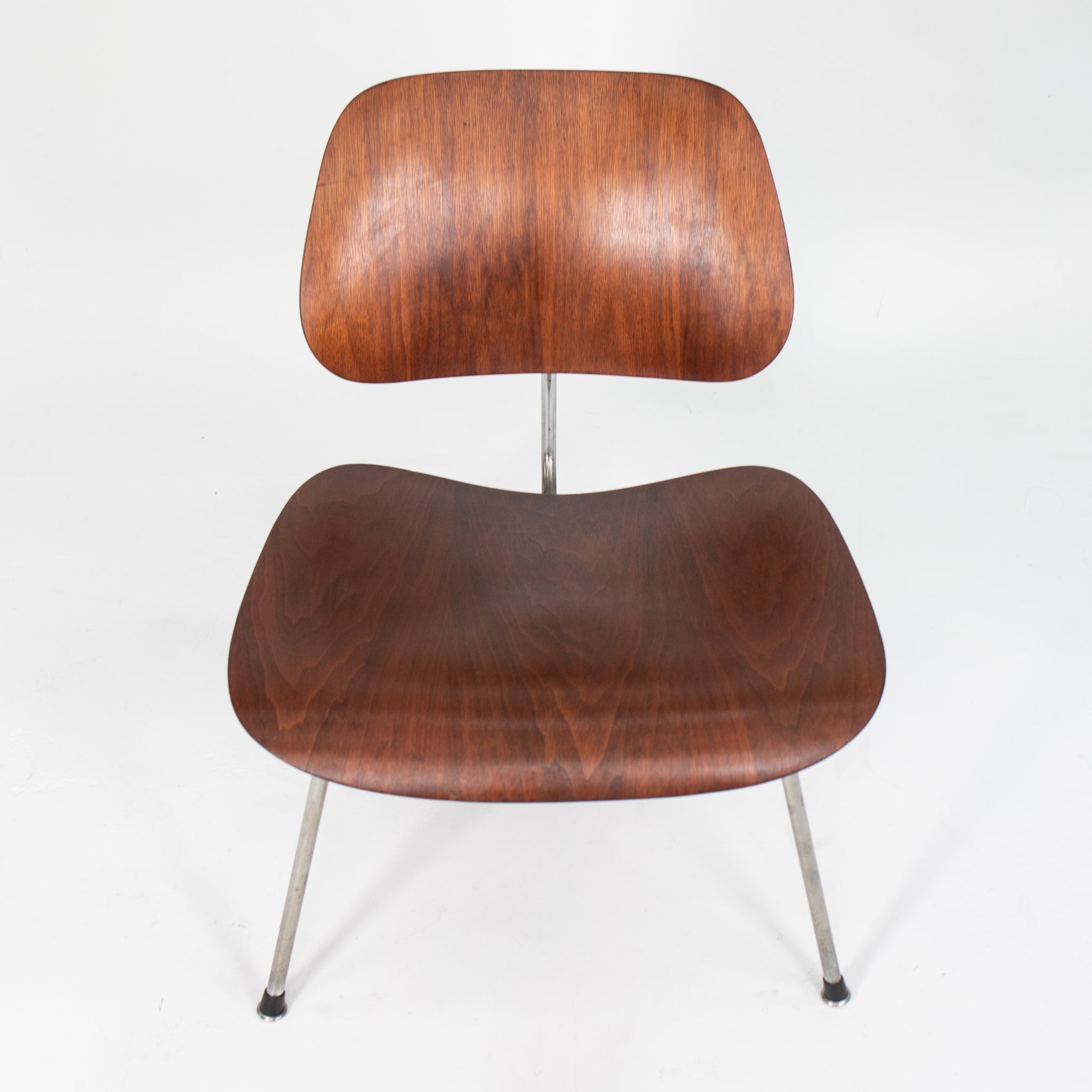 1954 Herman Miller Eames LCM Walnut Lounge Chair with Metal Legs