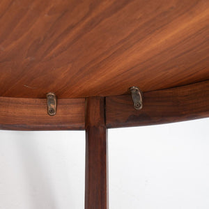 SOLD 1960s Round Coffee Table by Jens Risom for Jens Risom Design in Walnut