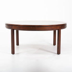 SOLD 1960s Round Coffee Table by Jens Risom for Jens Risom Design in Walnut
