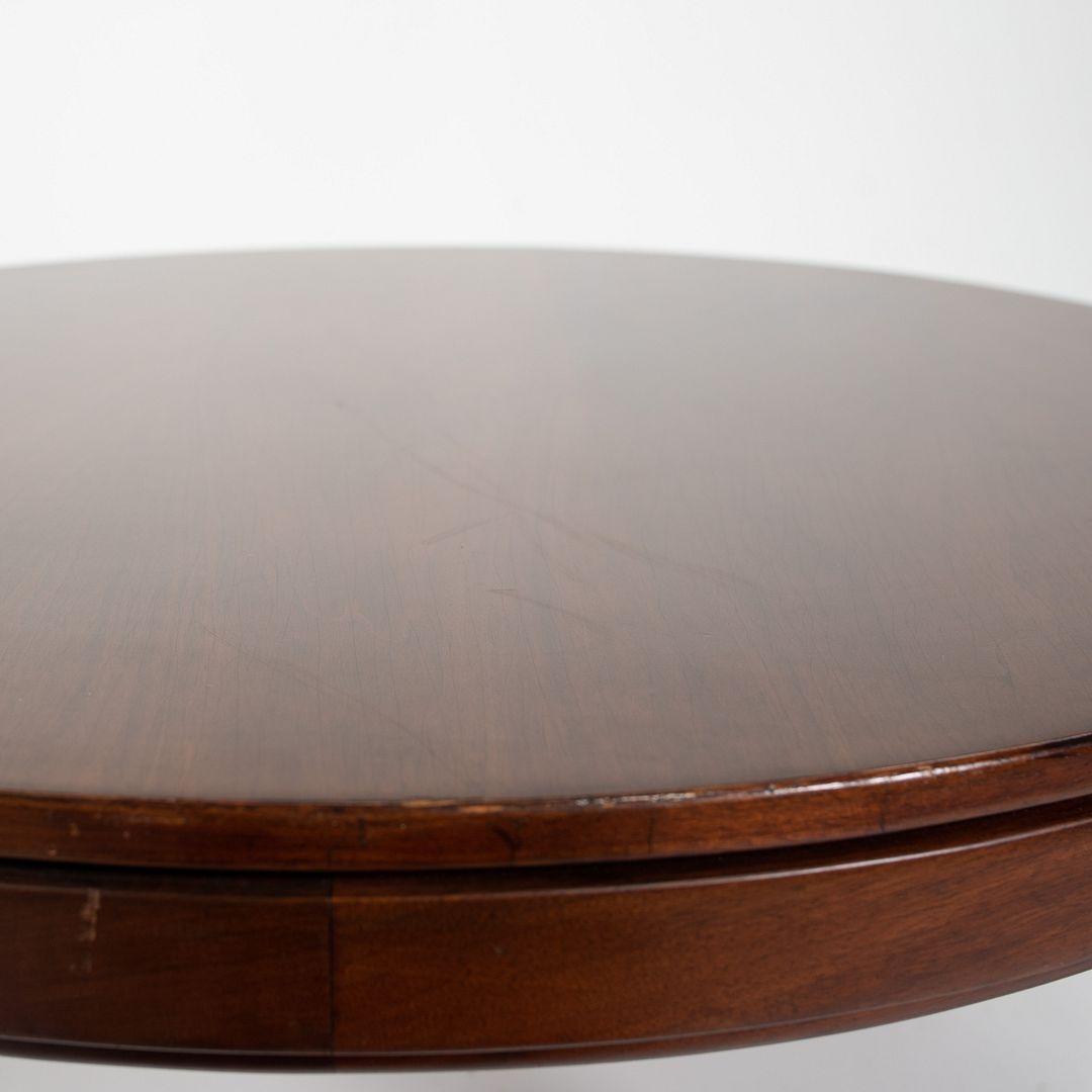SOLD 1960s Round Coffee Table by Jens Risom for Jens Risom Design in Walnut
