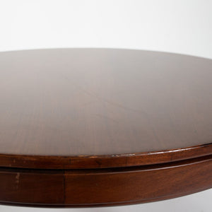 SOLD 1960s Round Coffee Table by Jens Risom for Jens Risom Design in Walnut