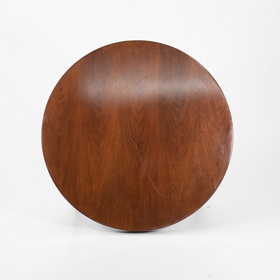 SOLD 1960s Round Coffee Table by Jens Risom for Jens Risom Design in Walnut