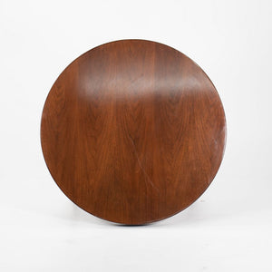 SOLD 1960s Round Coffee Table by Jens Risom for Jens Risom Design in Walnut