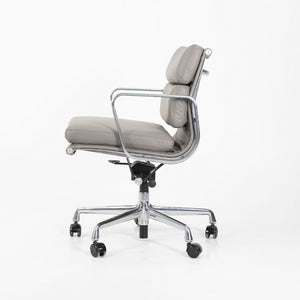 SOLD 2010s Soft Pad Management Chair by Charles and Ray Eames for Herman Miller in Gray Leather