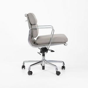 SOLD 2010s Soft Pad Management Chair by Charles and Ray Eames for Herman Miller in Gray Leather