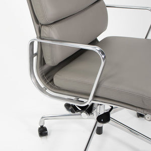 SOLD 2010s Soft Pad Management Chair by Charles and Ray Eames for Herman Miller in Gray Leather