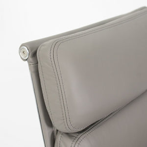 SOLD 2010s Soft Pad Management Chair by Charles and Ray Eames for Herman Miller in Gray Leather
