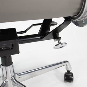 SOLD 2010s Soft Pad Management Chair by Charles and Ray Eames for Herman Miller in Gray Leather
