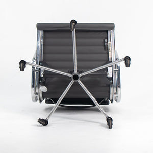 SOLD 2010s Aluminum Group Management Chair by Charles and Ray Eames for Herman Miller in Gray Leather