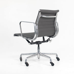 SOLD 2010s Aluminum Group Management Chair by Charles and Ray Eames for Herman Miller in Gray Leather