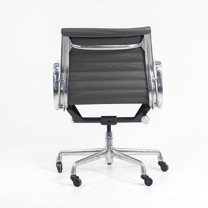 SOLD 2010s Aluminum Group Management Chair by Charles and Ray Eames for Herman Miller in Gray Leather