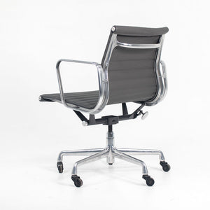 SOLD 2010s Aluminum Group Management Chair by Charles and Ray Eames for Herman Miller in Gray Leather