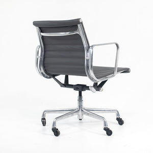 SOLD 2010s Aluminum Group Management Chair by Charles and Ray Eames for Herman Miller in Gray Leather