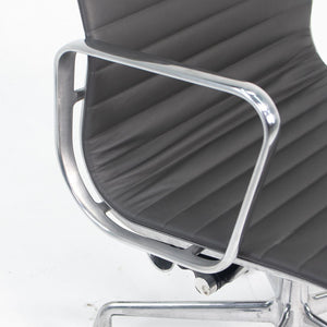 SOLD 2010s Aluminum Group Management Chair by Charles and Ray Eames for Herman Miller in Gray Leather