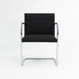 2009 Tubular Brno Chair by Mies van der Rohe for Knoll in Black Fabric Sets Available