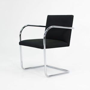 2009 Tubular Brno Chair by Mies van der Rohe for Knoll in Black Fabric Sets Available