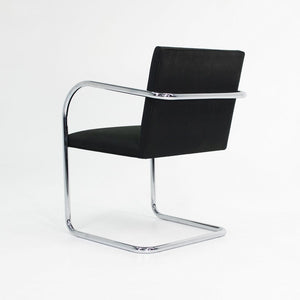 2009 Tubular Brno Chair by Mies van der Rohe for Knoll in Black Fabric Sets Available