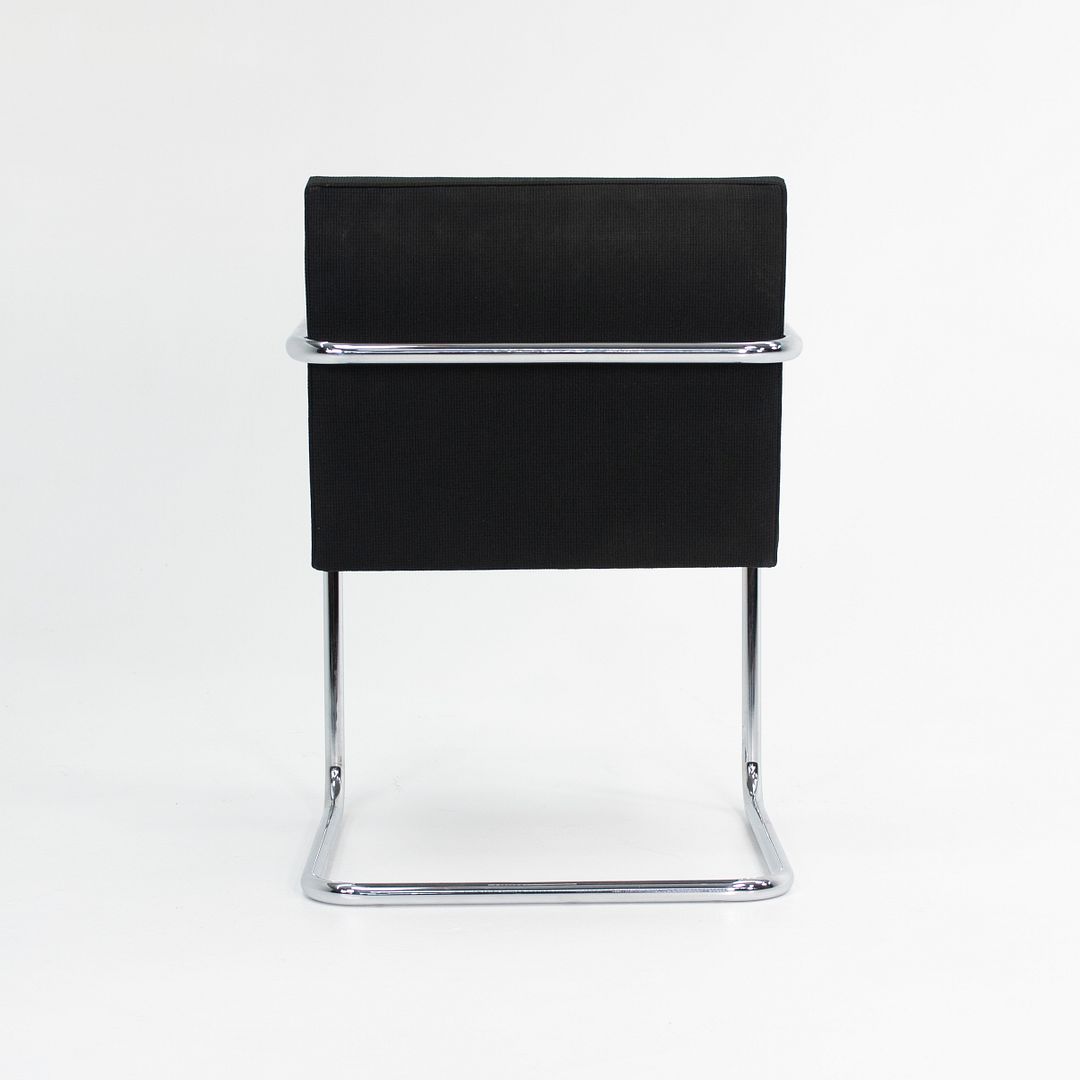 2009 Tubular Brno Chair by Mies van der Rohe for Knoll in Black Fabric Sets Available