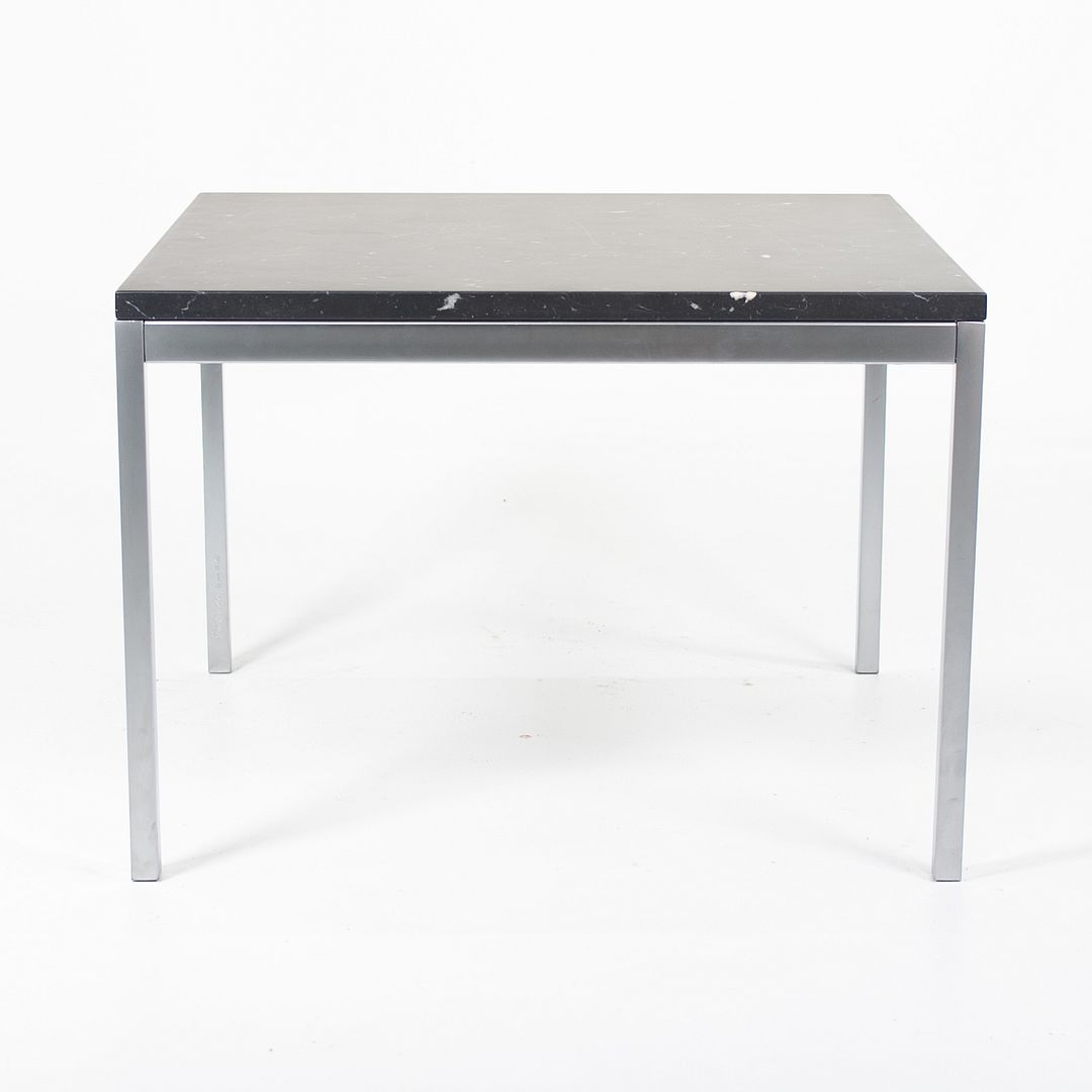 2020 2510T Square Side Table by Florence Knoll for in Satin Grigio Marquina