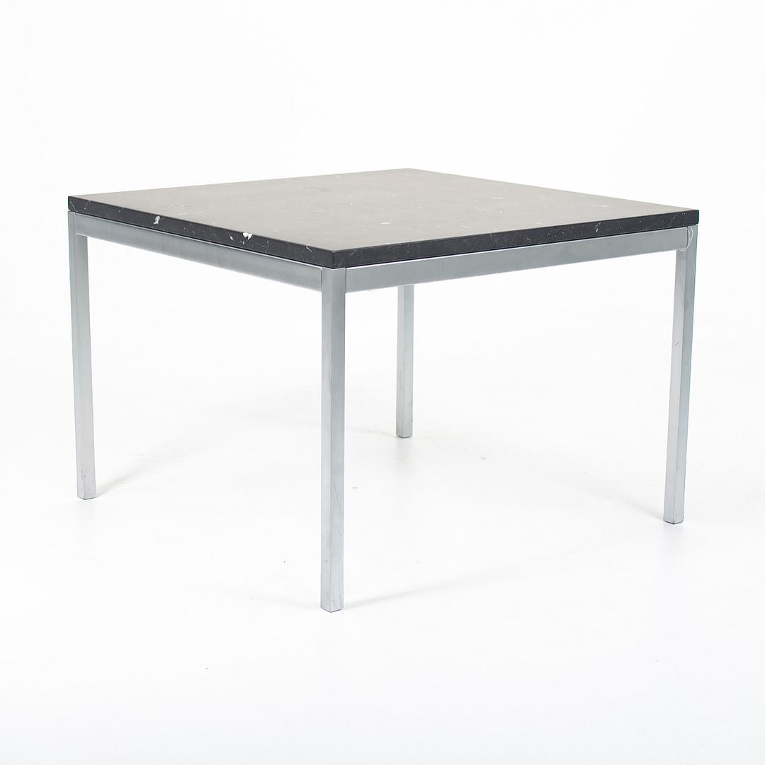 2020 2510T Square Side Table by Florence Knoll for in Satin Grigio Marquina