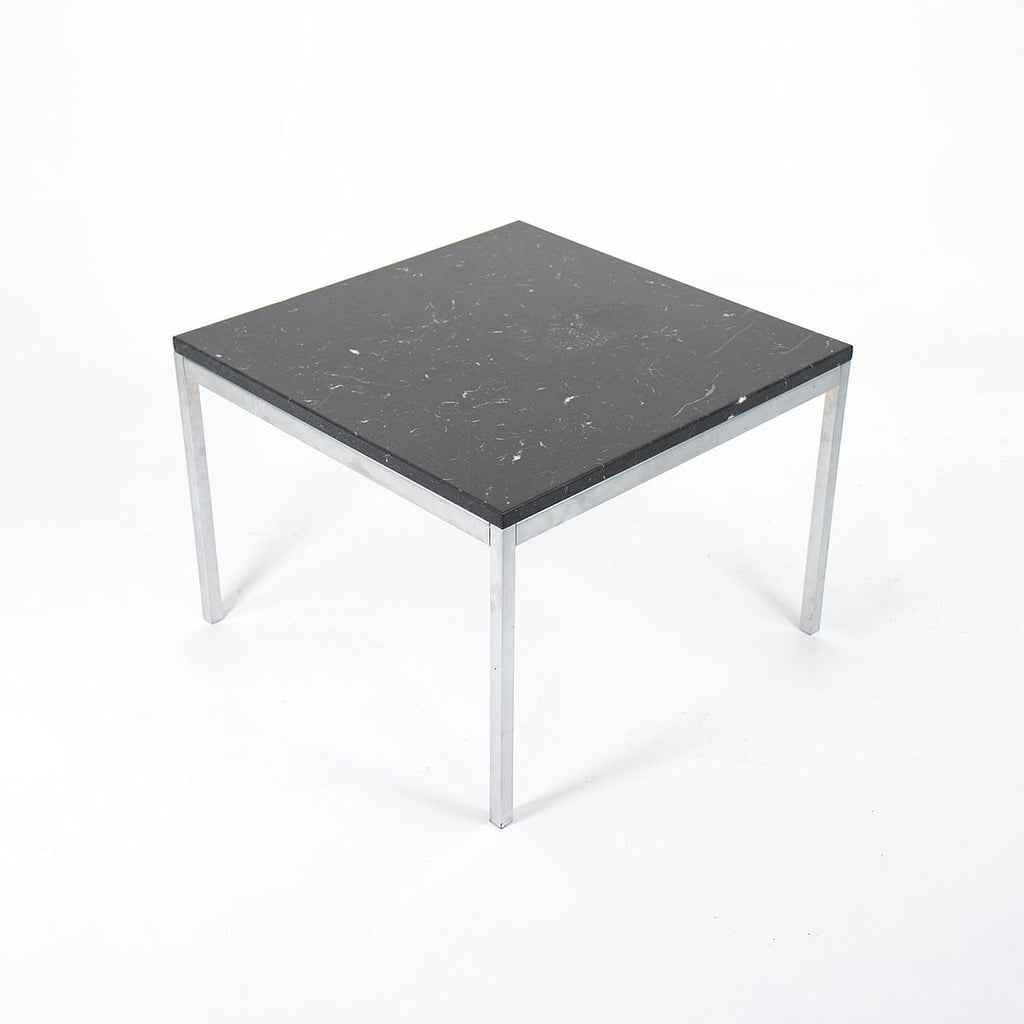 2020 2510T Square Side Table by Florence Knoll for in Satin Grigio Marquina