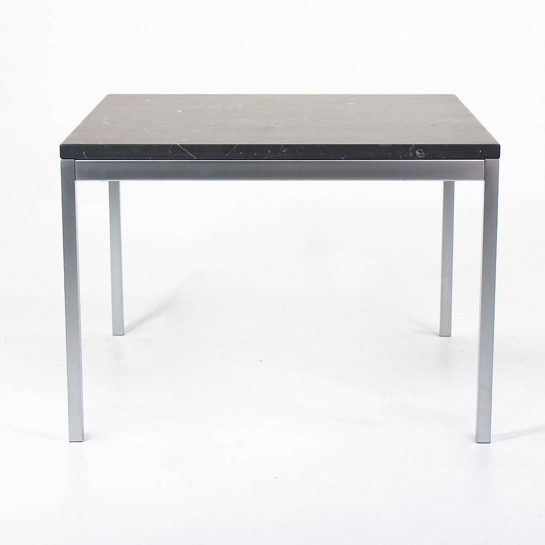 2020 2510T Square Side Table by Florence Knoll for in Satin Grigio Marquina