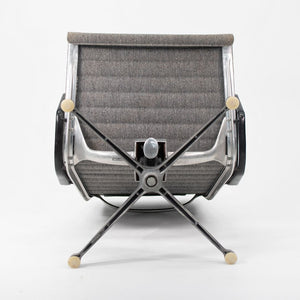 SOLD 1960s Aluminum Group Lounge Chair and Ottoman by Charles and Ray Eames for Herman Miller in Gray Fabric