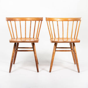 1947 Pair of George Nakashima for Knoll N19 Straight Chairs in Natural Birch