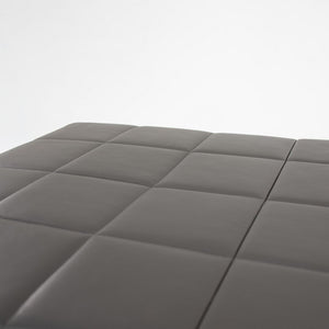 SOLD 2014 Quadra Bench by Pierluigi Cerri for Poltrona Frau in Grey Leather 87x34 inch