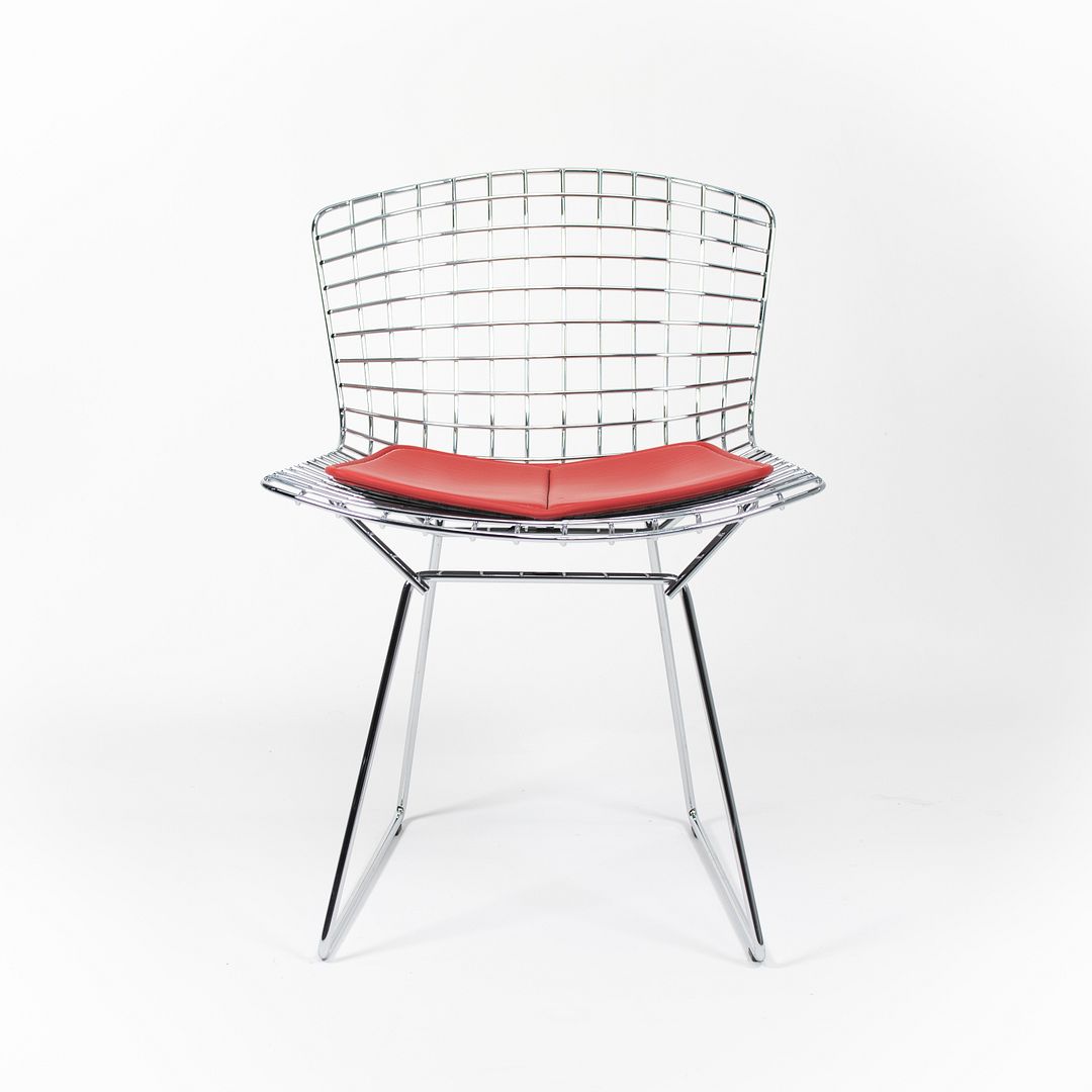 SOLD 2010s Bertoia Side Chair Model 420C by Harry Bertoia for Knoll in Chrome 12+ Available