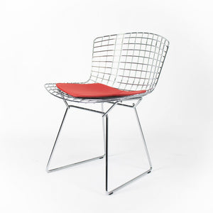 SOLD 2010s Bertoia Side Chair Model 420C by Harry Bertoia for Knoll in Chrome 12+ Available