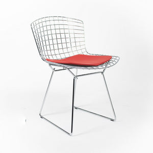 SOLD 2010s Bertoia Side Chair Model 420C by Harry Bertoia for Knoll in Chrome 12+ Available