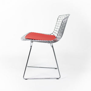 SOLD 2010s Bertoia Side Chair Model 420C by Harry Bertoia for Knoll in Chrome 12+ Available