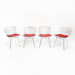 SOLD 2010s Bertoia Side Chair Model 420C by Harry Bertoia for Knoll in Chrome 12+ Available