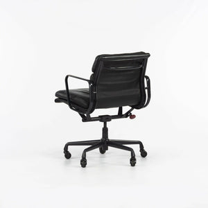 SOLD 1990s Herman Miller Eames Aluminum Group Soft Pad Management Chair Black Leather