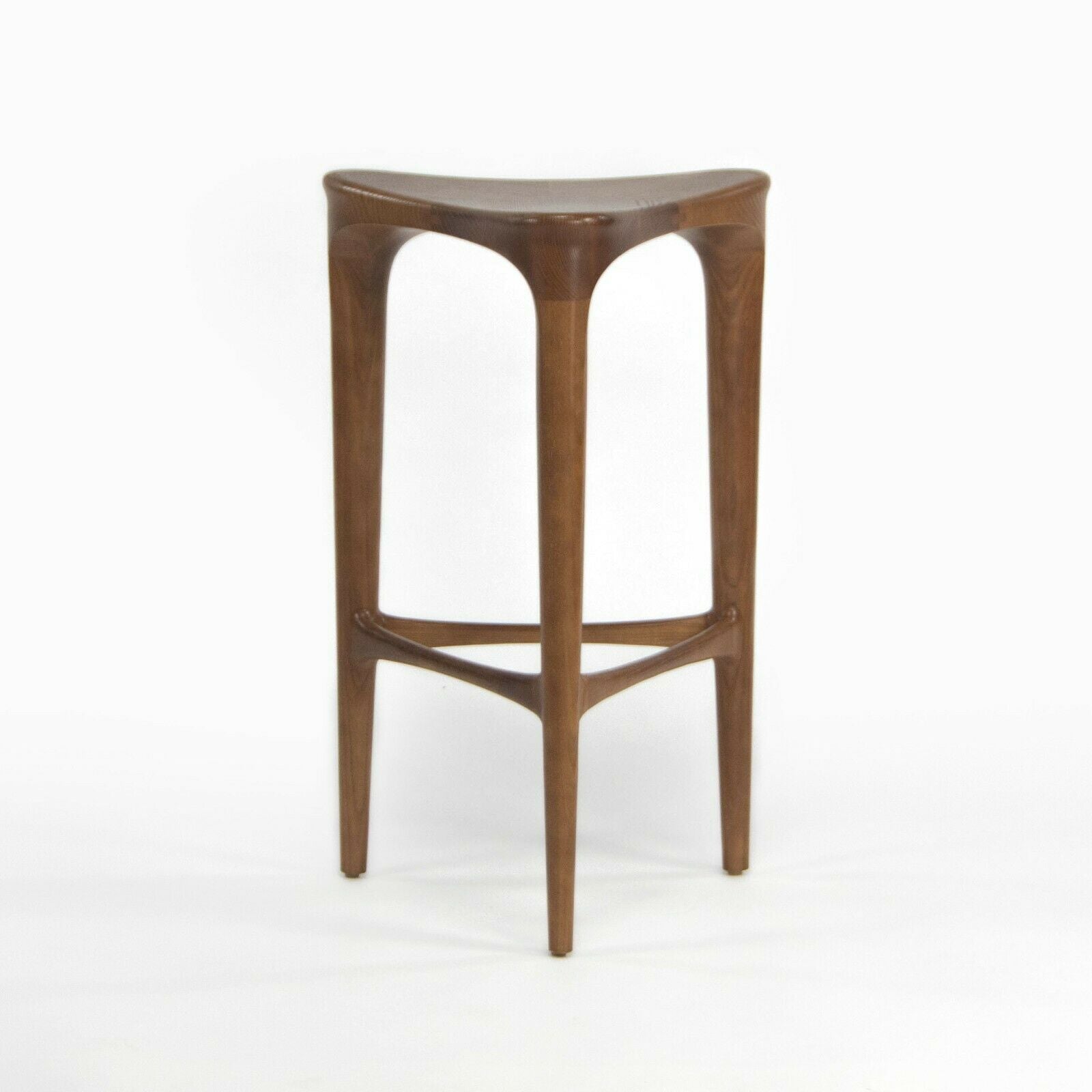 SOLD 2010s Set of 3 Geiger 2 BY 3 Solid Ash Sculptural Counter Stools ...