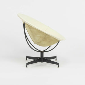 SOLD 1969 William Katavolos for Leathercrafter Bucket Chair with Original Leather