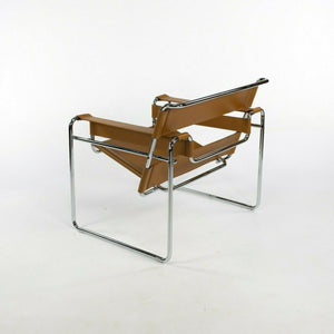 SOLD 2021 Marcel Breuer for Knoll Wassily Chair Warm Beige Leather with Chrome Frame