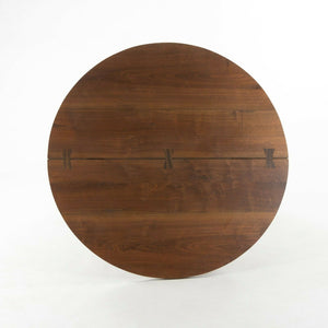 SOLD 1997 Mira Nakashima Minguren I Special 42 inch Round Black Walnut Dining Table
