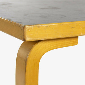 SOLD 1970s Alvar Aalto for Artek L-Leg Birch and Laminate Vintage Dining Table Knoll
